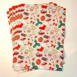 30 Poly Mailers/shipping Bags/ 30 Thank you Stickers - Christmas